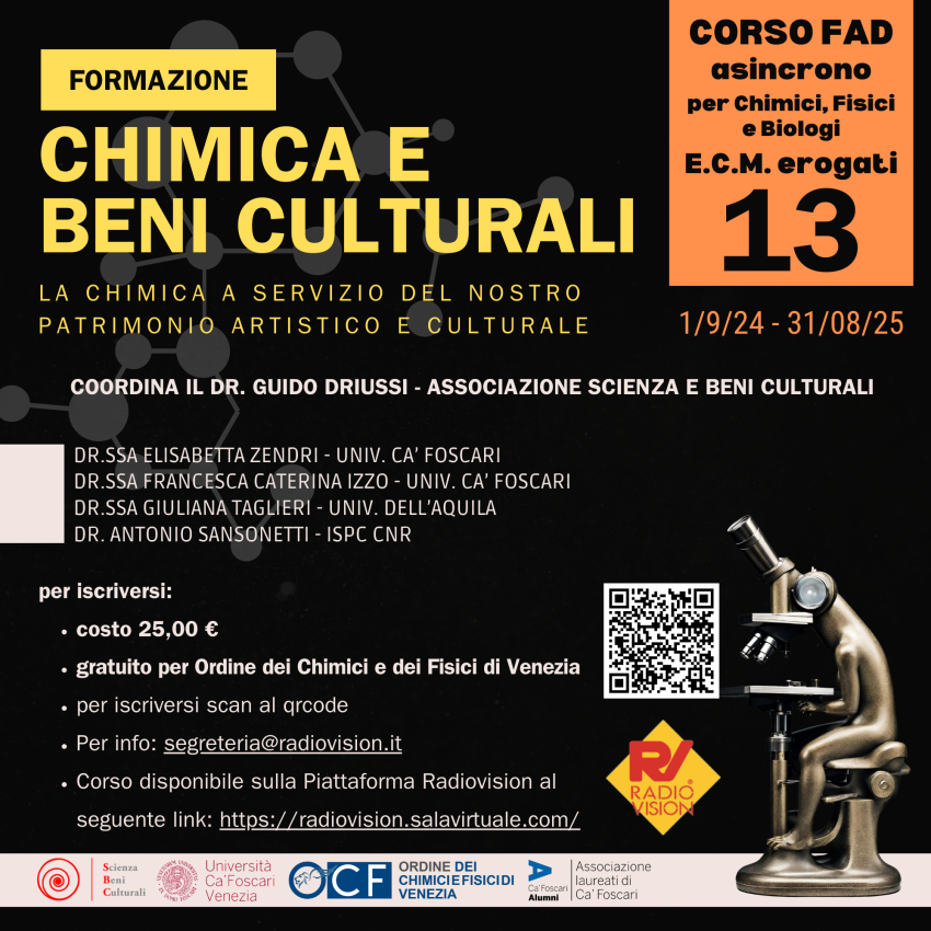 Corso FAD – Chimica e Beni Culturali